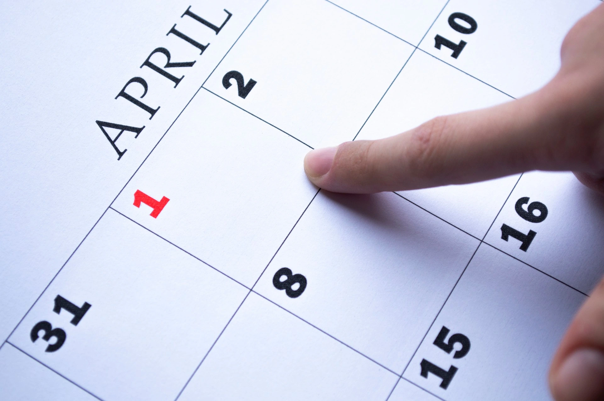 1. april skjer det: Ikke glem det