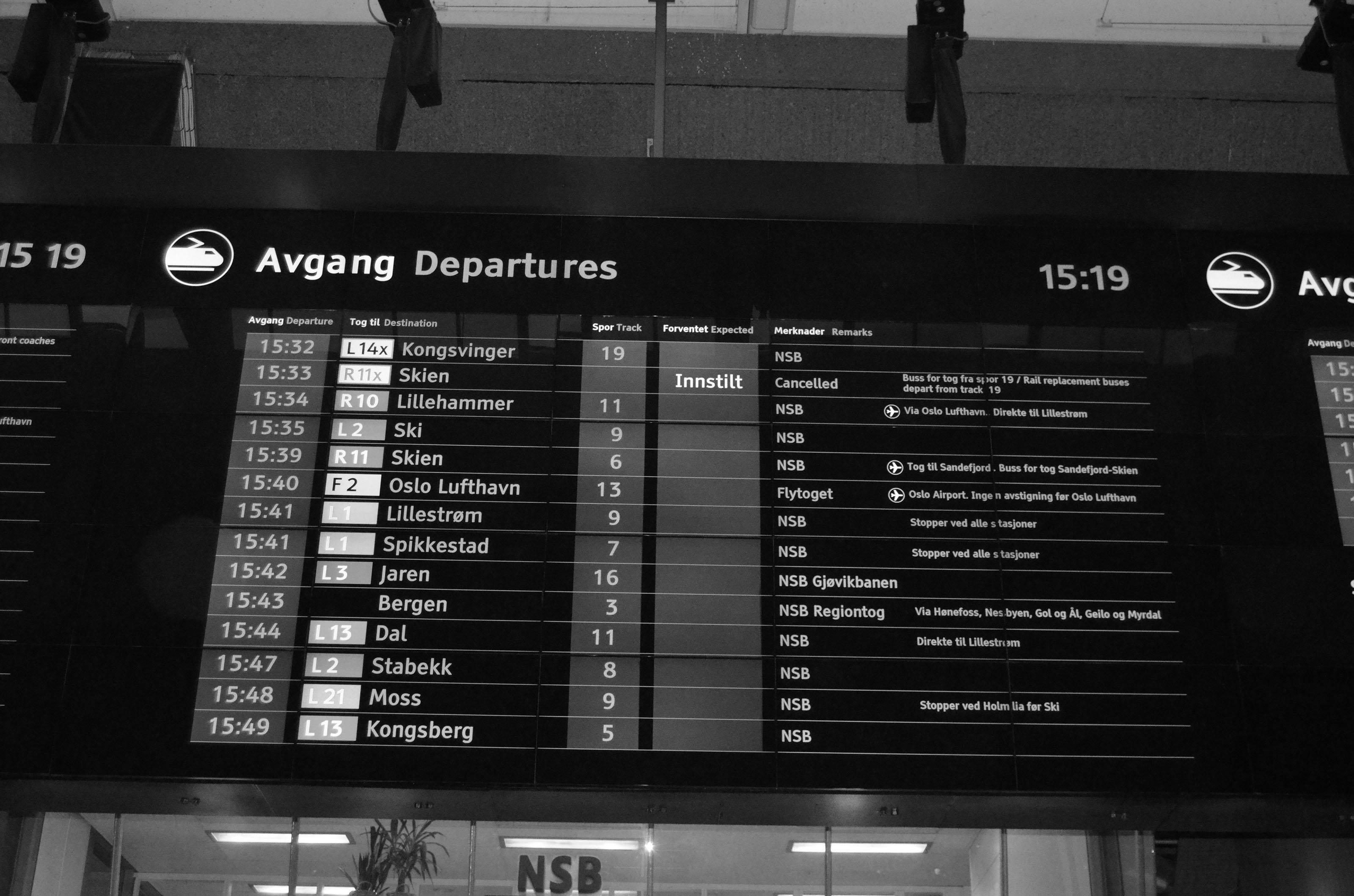 Oslo S stengt etter jordfeil – åpnet etter lengre forsinkelse