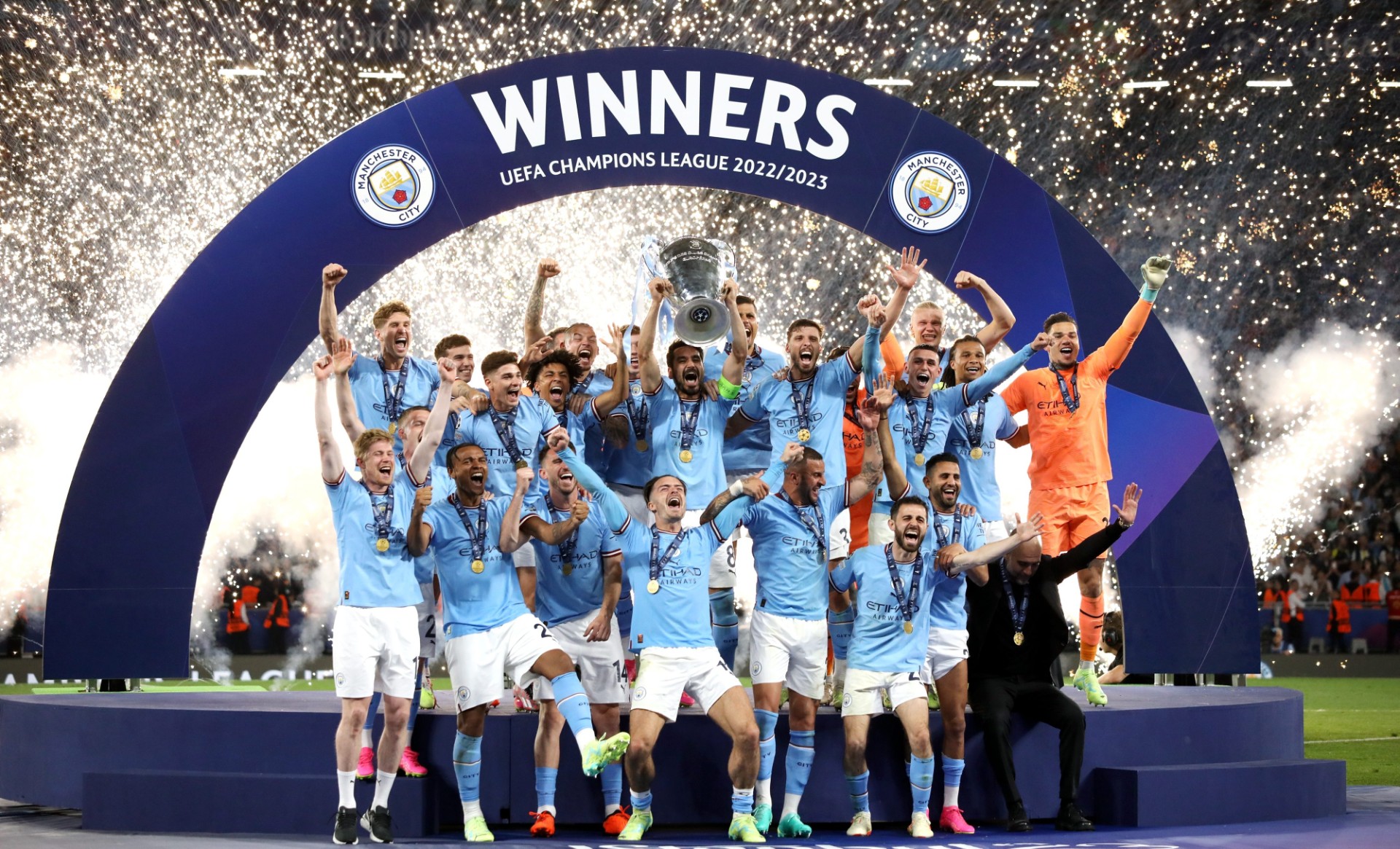 Ville scener:Manchester City sikrer seg fjerde mesterskap på rad