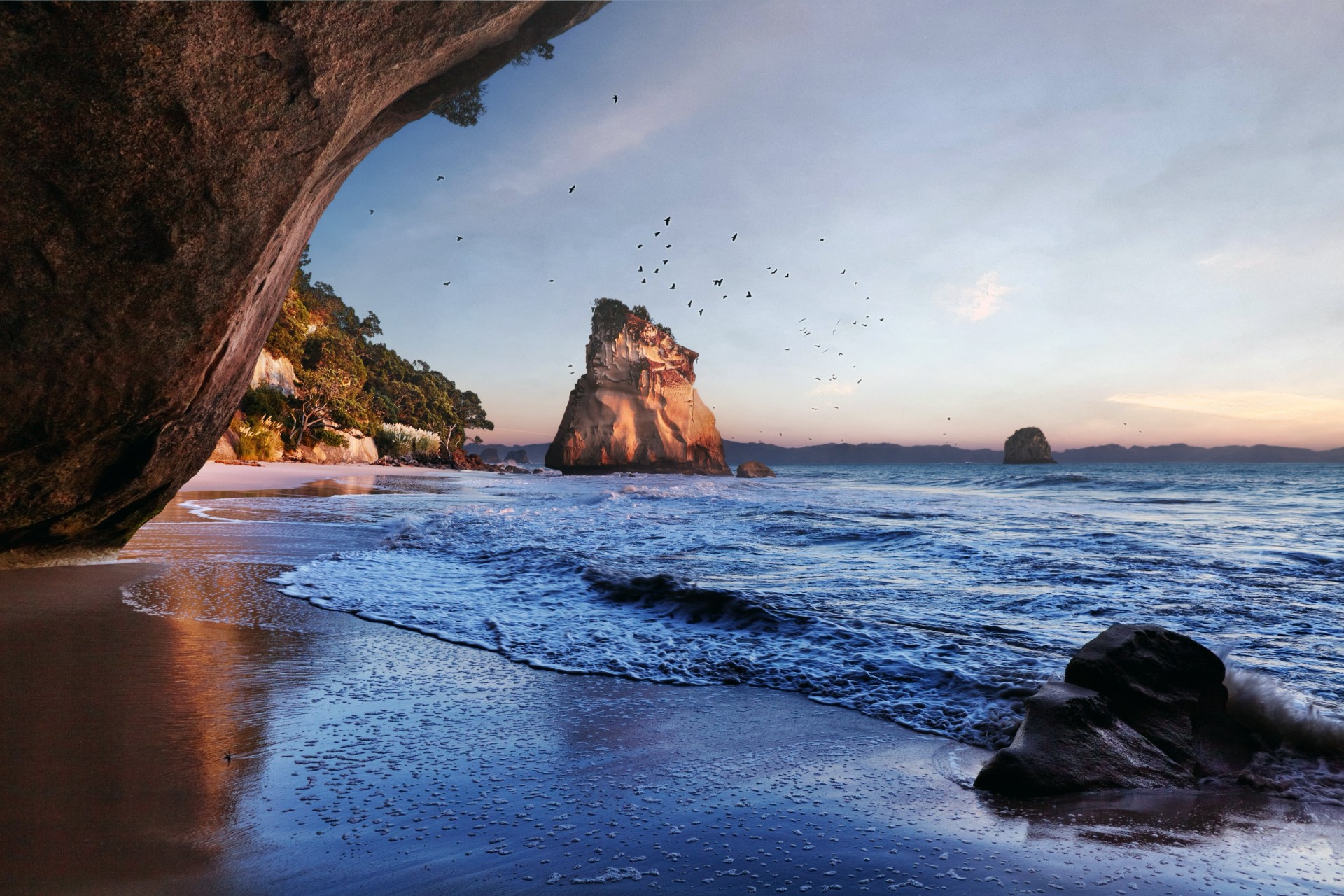 Denne fantastiske stranden er et must når du reiser til New Zealand