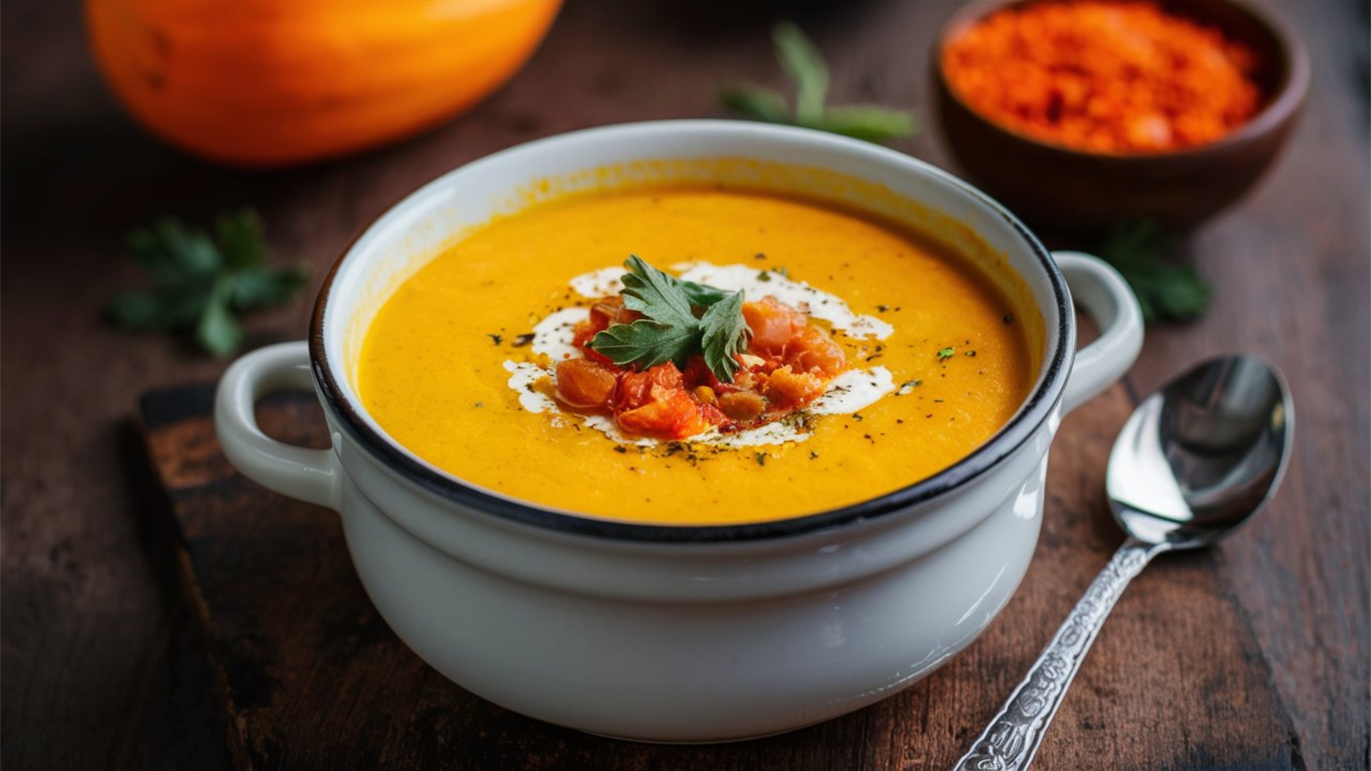 Kalde dager i vente? Unn deg denne smakfulle butternut squash suppen