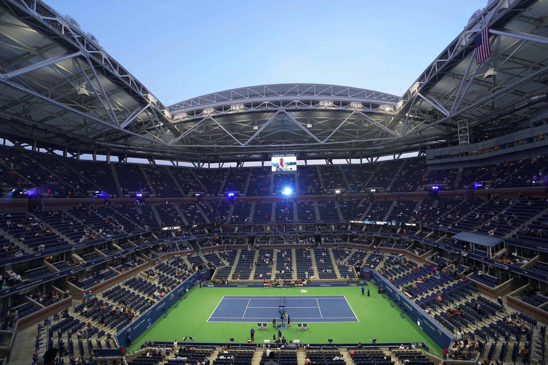 Jublet av glede: Stjerner på tribunen til US Open