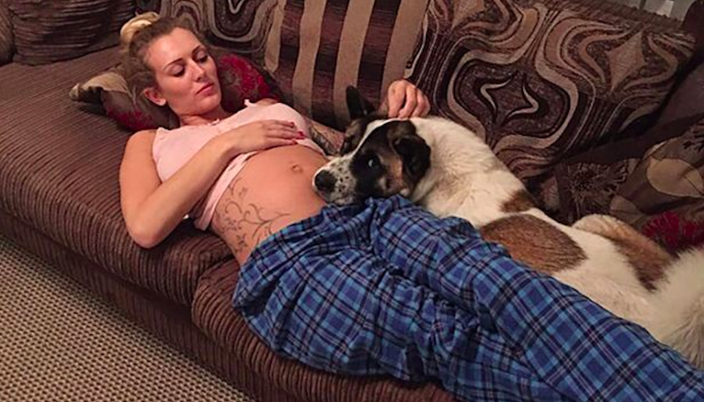 Hund reddet både moren og babyens liv: Ulte til den gravide magen helt til eieren dro på sykehuset. Her fikk hun en sjokkerende beskjed