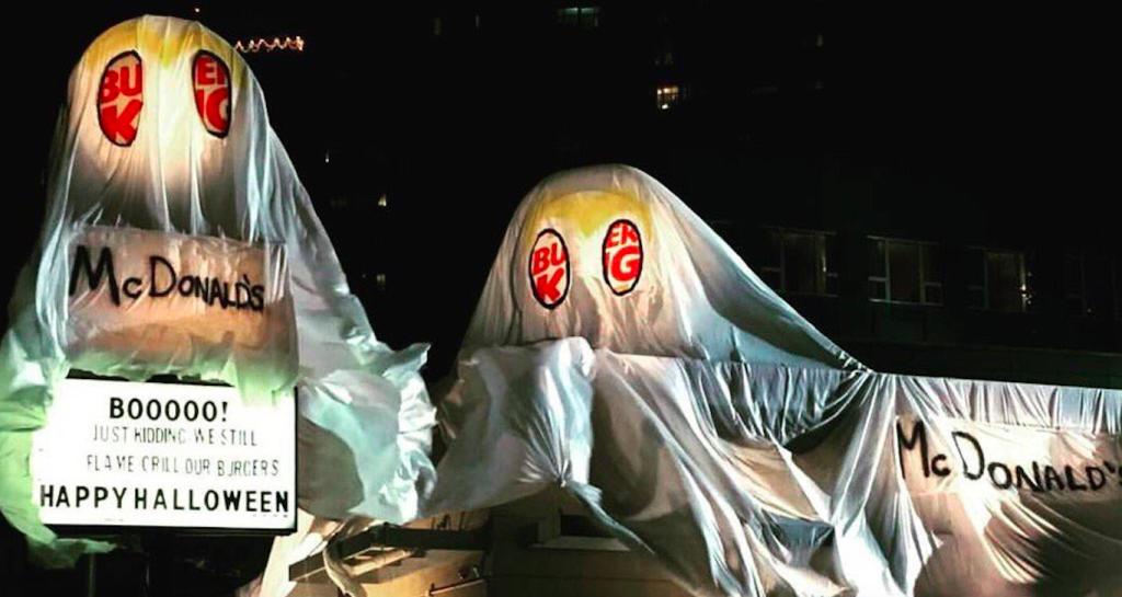 Årets beste Halloween-utkledning: Burger King forvandler seg til McDonald’s