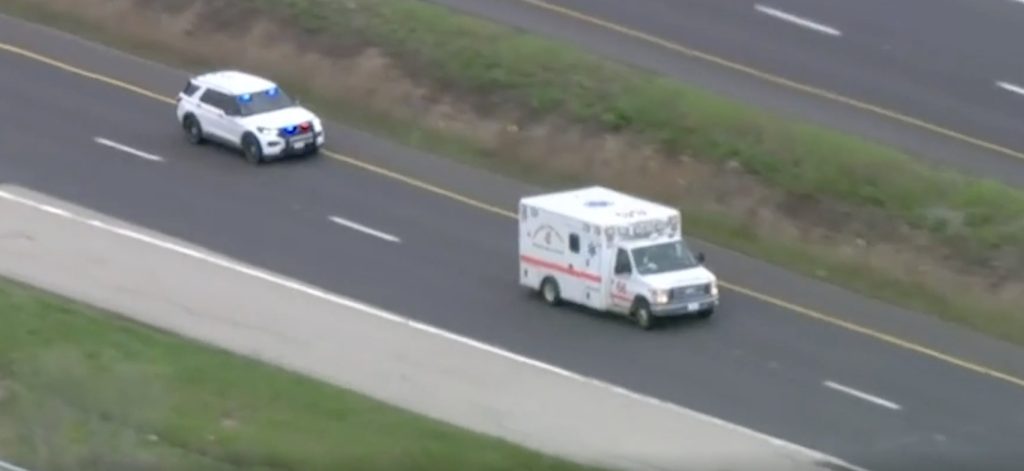 Vill biljakt på nesten 128 kilometer etter stjålet ambulanse: Her blir han arrestert