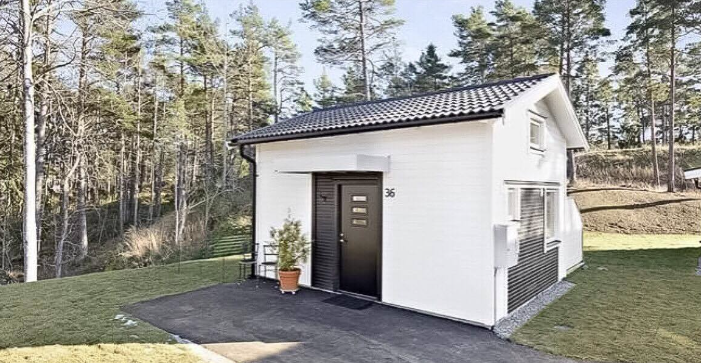 Huset til salgs er bare 22 kvadratmeter: Men vent til du ser det inne