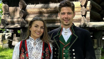 Torgeir Børven og Kaja Kristensen med glad nyhet