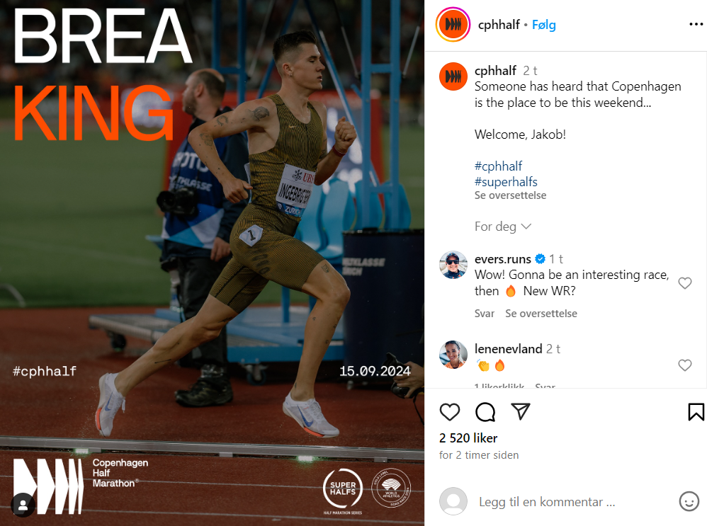 Stor overraskelse fra Jakob Ingebrigtsen