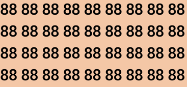 Kan du finne tallet 83 blant alle 88-erne?
