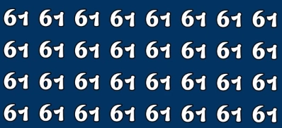 Optisk illusjon: Klarer du å finne tallene 16 og 67 blant 61 – på bare 6 sekunder?