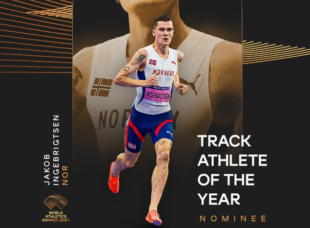Jakob Ingebrigtsen nominert til prestisjetunge priser
