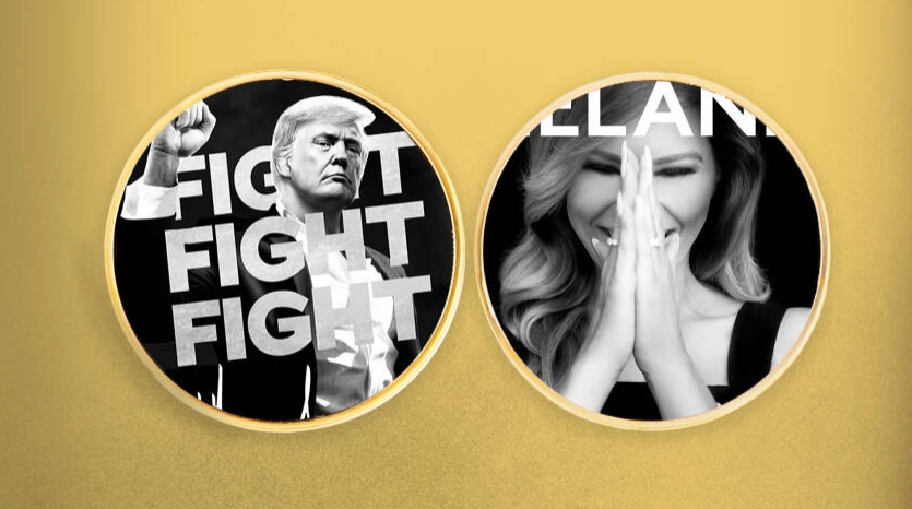Oppsiktsvekkende trekk: USAs nye presidentpar har utgitt &laquo;meme-mynter&raquo;