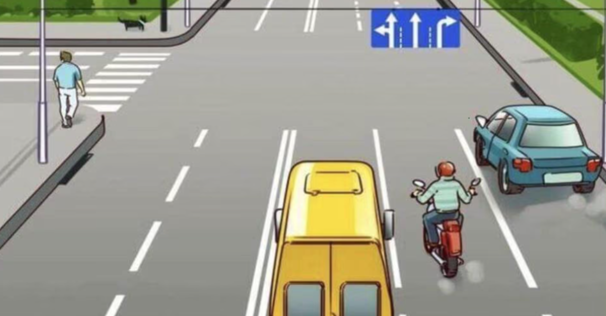 Alle ser motorsyklisten – men bare de med høy IQ legger merke til feilen