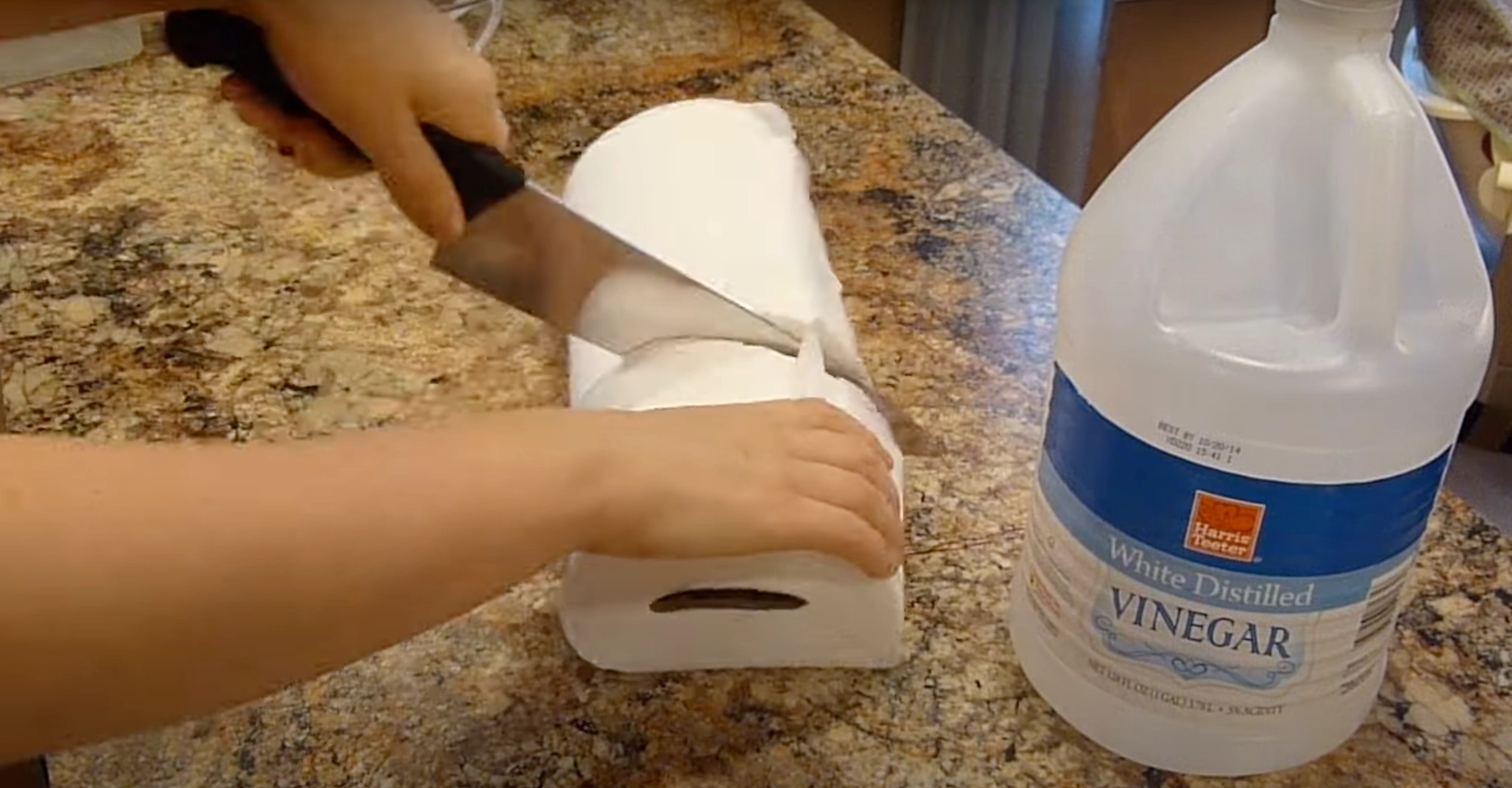 Hun deler en kjøkkenrull i to og dypper den i eddik – dette trikset kan spare deg for mange penger