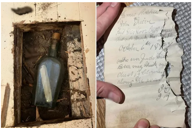 Fant 138 år gammel flaskepost under gulvet: «Helt utrolig!»