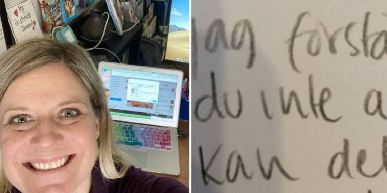 Lærer sender elevene hjem med håndskrevet brev: Foreldre tror ikke sine egne øyne