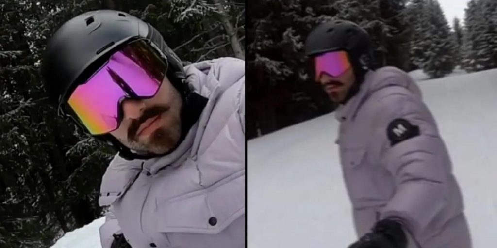 Snowboarder gjør uhyggelig funn i video: Var i fare uten å vite det
