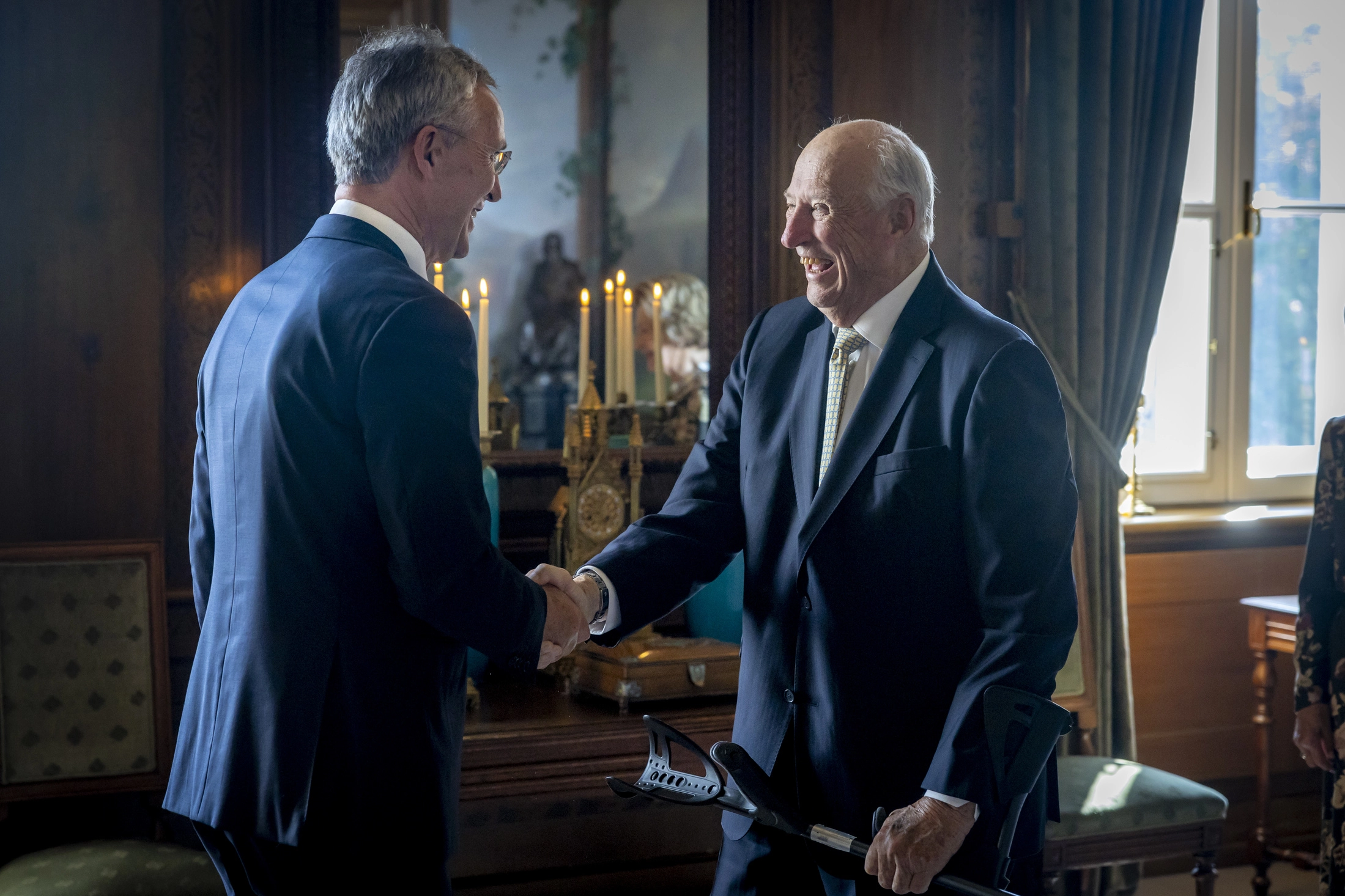 Stoltenberg med morsom kommentar etter møte med Kongen