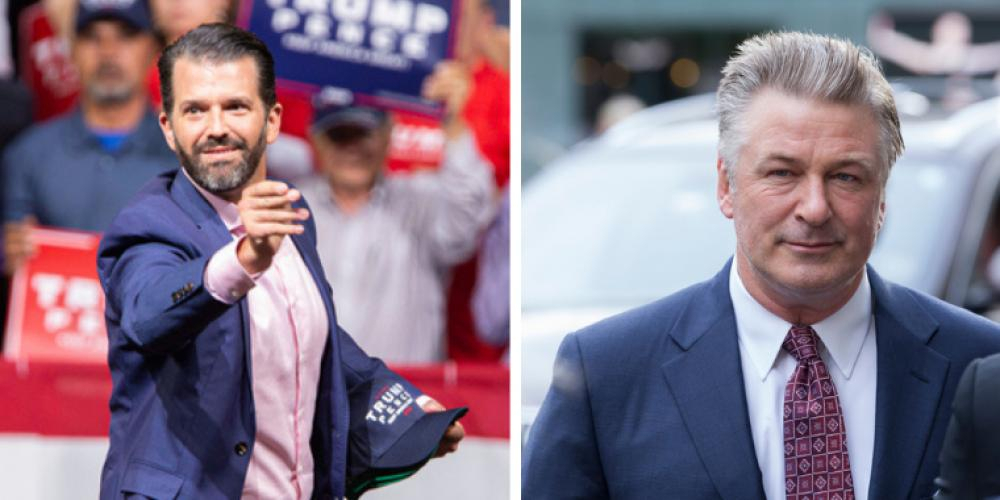 Donald Trumps sønn selger T-skjorter med hånlig slagord etter Baldwin-ulykken