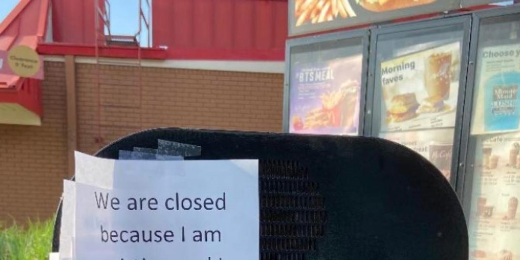 McDonald’s-ansattes oppsigelse går viralt