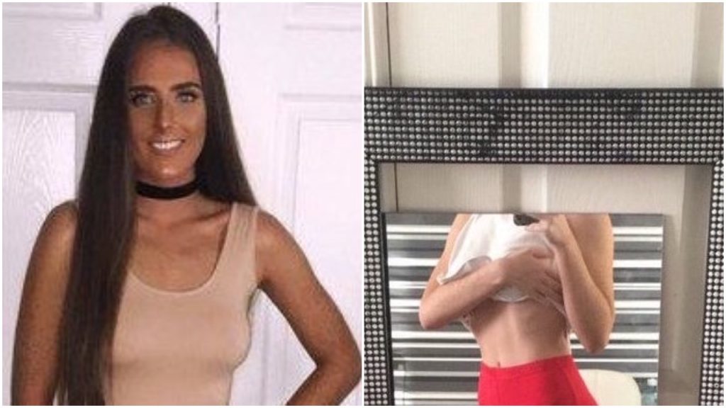 Danielle bestilte røde bukser på nettet – men noe var veldig galt da hun prøvde de på