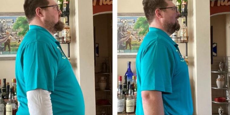 Mann på vill øl diett: Mistet 18 kilo og samlet inn 75.000 på 40 dager